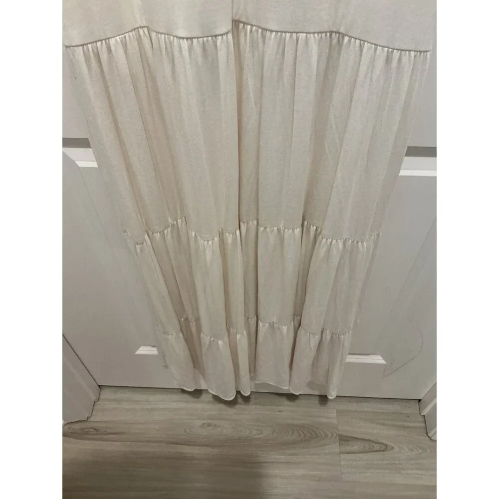 Sky Brand Maxi Dress Large Sleeveless Off White Lace Front NWT - Picture 4 of 9